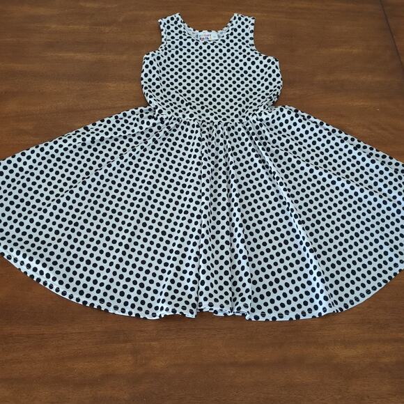 Dot Dot smile tank polkadot. twirl dress size 5/6 GUC - Picture 7 of 7